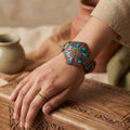 Zahir Kayan handcrafted desi bracelet with intricate gold detailing for festive and special occasions - Ahmad K Collections