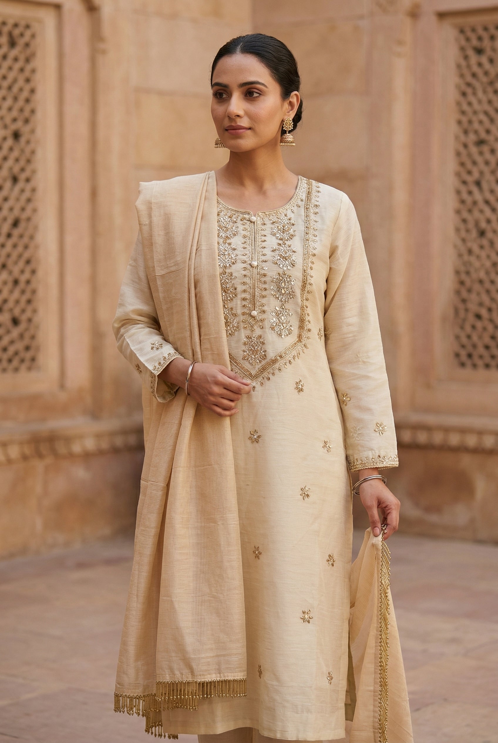 Noor-e-Sahar - Salwar Kameez and Dupetta Set