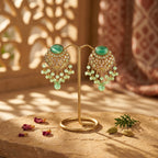 Sabz Noor - Chandbalis and Necklace Set